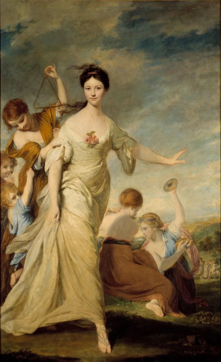 Ritratto di Madame Hale in Eufrosine Madame John Hale interpreta Eufrosine, la Grazia della Gioia nella mitologia greca